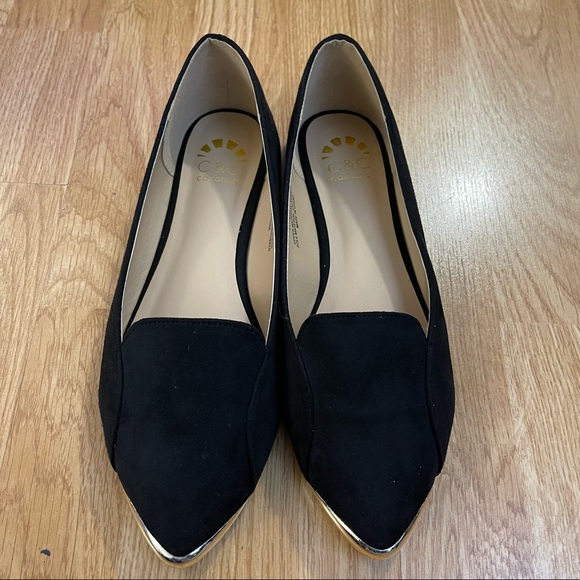Women's Penny Flats Women's Shoes In Black - Picture 1 of 4